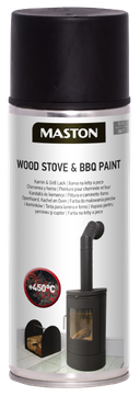 SPRAYPAINT MASTON WOOD STOVE & BBQ PAINT