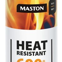 Farba v spreji s tepelnou odolnosťou do +600°C, Maston