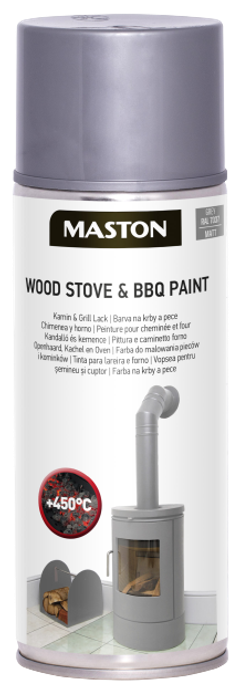 SPRAYPAINT MASTON WOOD STOVE & BBQ PAINT