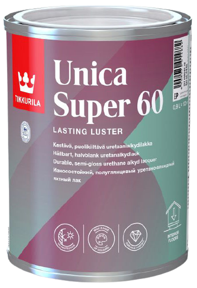 Unica super lacquer semi-gloss (60) 0,9 l odolný uretanovým alkydový lak