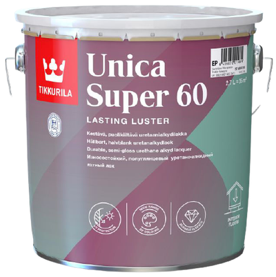 Unica super lacquer semi-gloss (60) 2,7 l odolný uretánovo alkydový lak