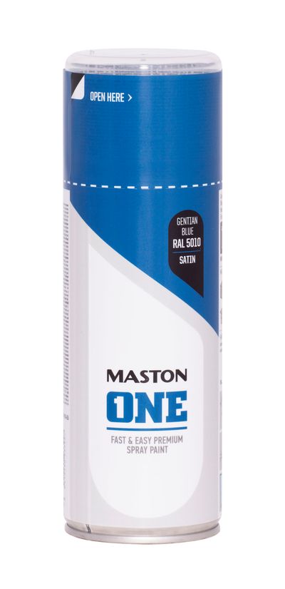 Spraypaint one - satin gentian blue ral5010 400ml víceúčelová barva ve spreji