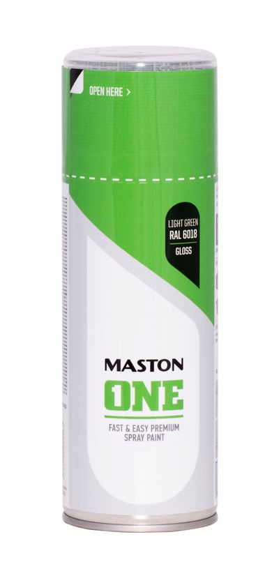 Spraypaint one - gloss light green ral6018 400ml víceúčelová barva ve spreji