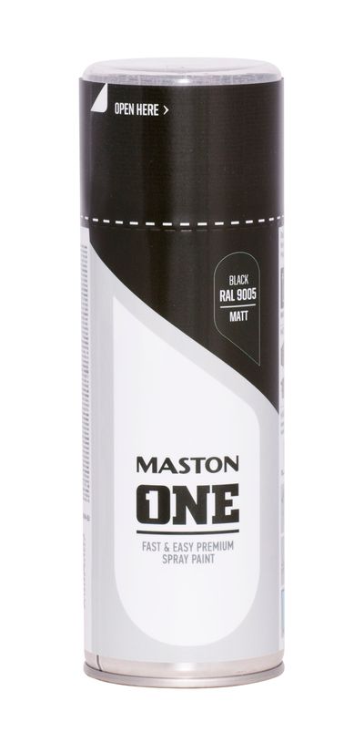 Spraypaint one - matt black ral9005 400ml víceúčelová barva ve spreji