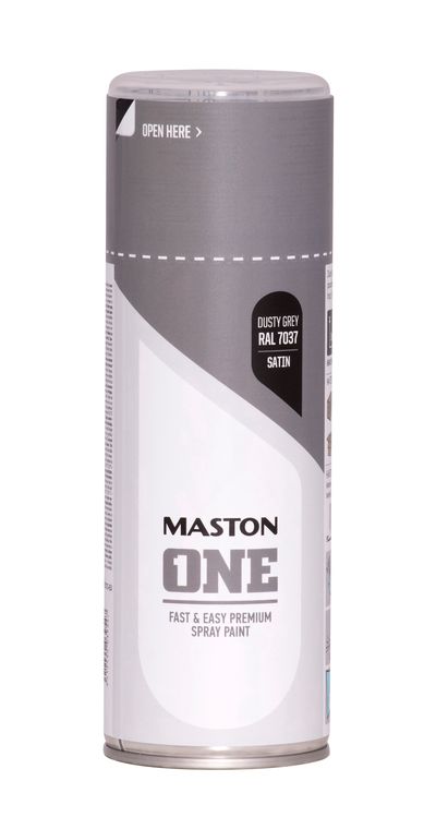 Spraypaint one - satin dusty grey ral7037 400ml viacúčelová farba v spreji