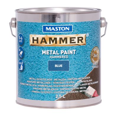 Paint hammer hammered blue 2,5l univerzálna farba na kov