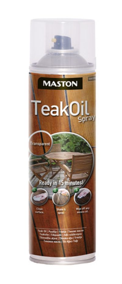 Spray teak oil transparent 500ml sprej na ošetření dřeva
