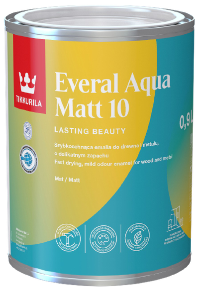 Everal aqua matt [10] a base 0,9l matný email s vysokou odolnosťou