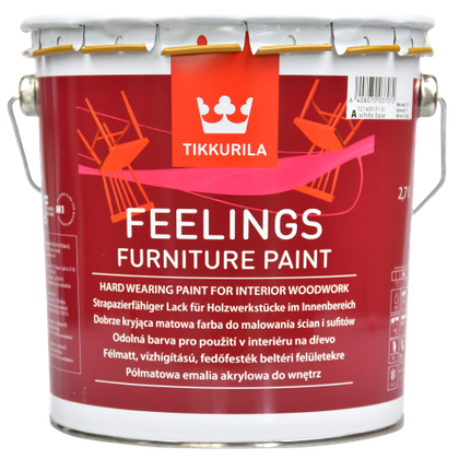 FEELINGS FURNITURE PAINT, vrchná akrylátová farba, TIKKURILA
