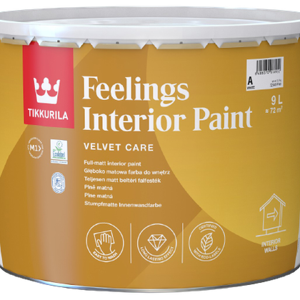 FEELINGS INTERIOR PAINT, umývateľná farba, TIKKURILA