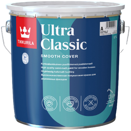 ULTRA CLASSIC, krycia farba na drevo, TIKKURILA