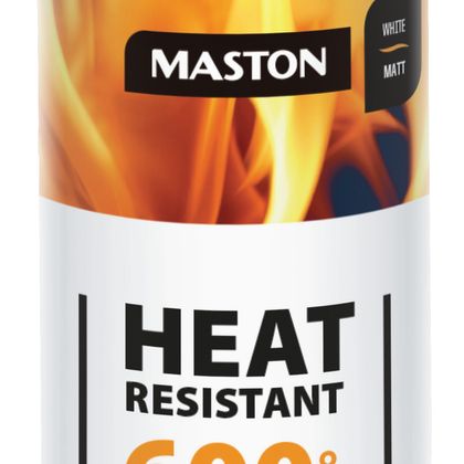 Farba v spreji s tepelnou odolnosťou do +600°C, Maston