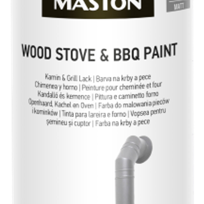 SPRAYPAINT MASTON WOOD STOVE & BBQ PAINT