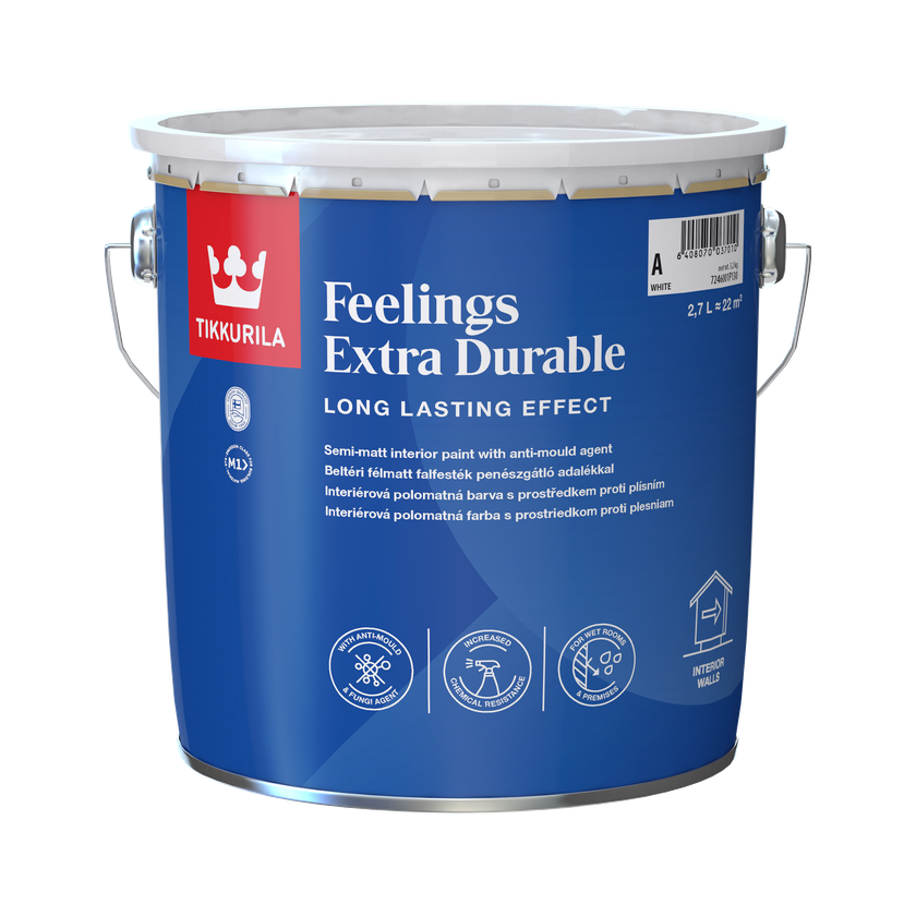 FEELINGS EXTRA DURABLE, protiplesňová farba, TIKKURILA