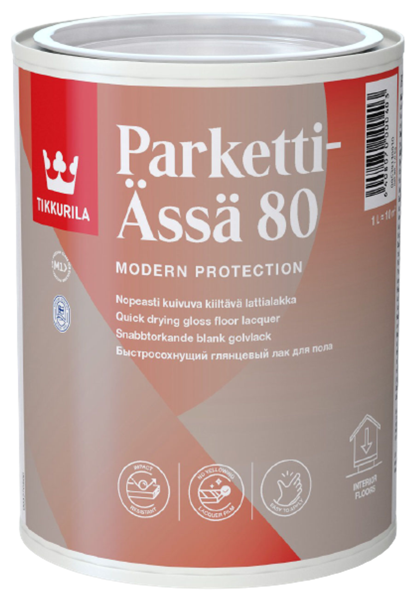 PARKETTI ÄSSÄ 80, lak na drevo, TIKKURILA