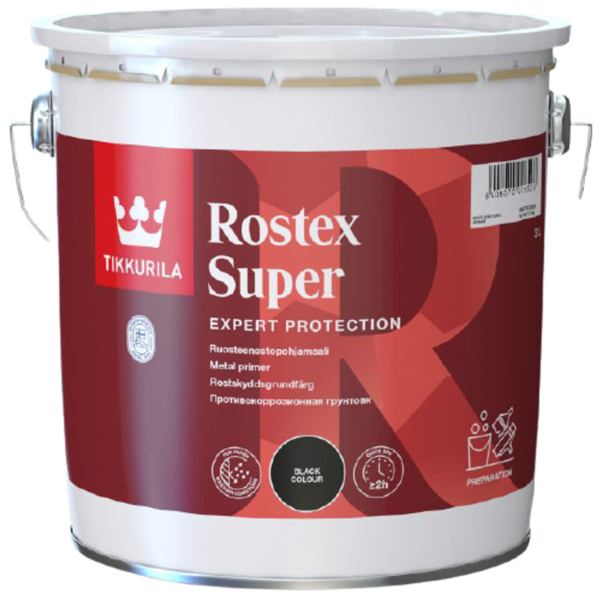 ROSTEX SUPER, antikorózna základná farba na kov, TIKKURILA