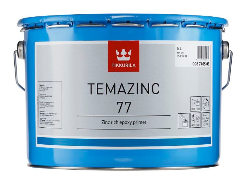 TEMAZINC 77, zinkovo epoxidová farba, TIKKURILA
