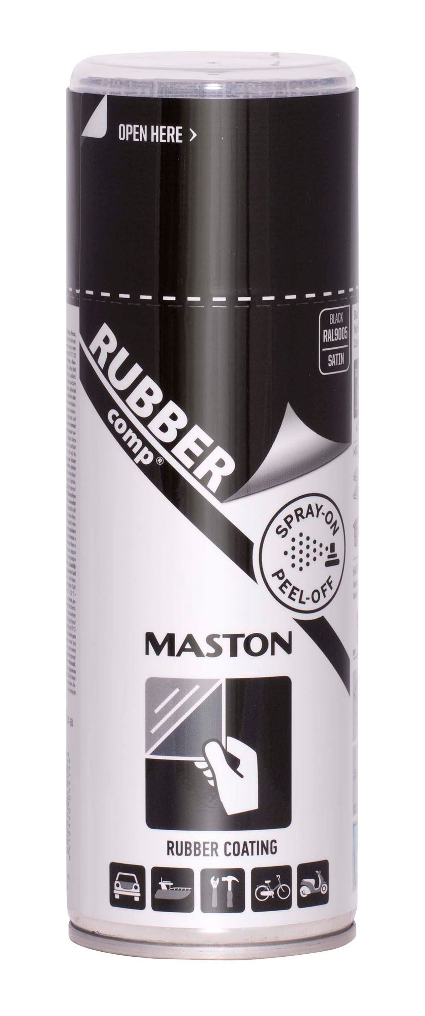 RUBBERCOMP, gumový náter v spreji, MASTON