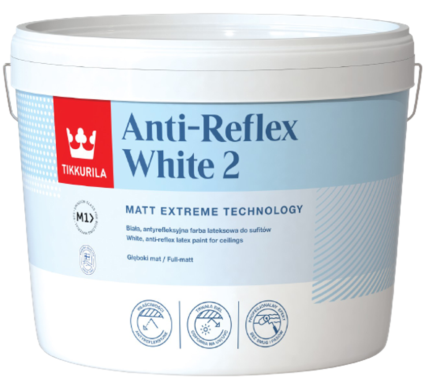 ANTI-REFLEX WHITE, anti-reflexná farba, TIKKURILA