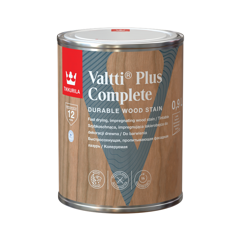 VALTTI PLUS COMPLETE, lazúra na drevo, TIKKURILA